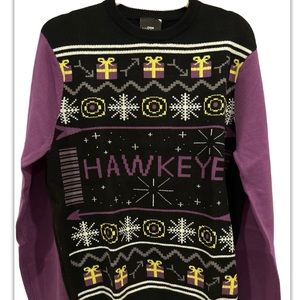 MARVEL STUDIOS HAWKEYE  CREW CHRISTMAS SWEATER